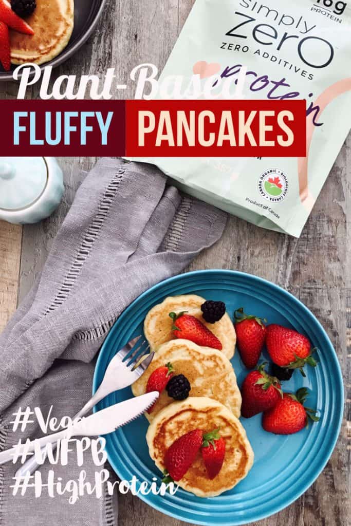 Fluffy Dairy Free Egg Free-High Protein Pancakes Poster