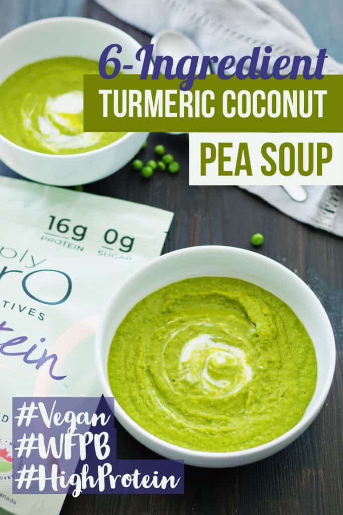 Turmeric Coconut Pea High Protein Soup Poster