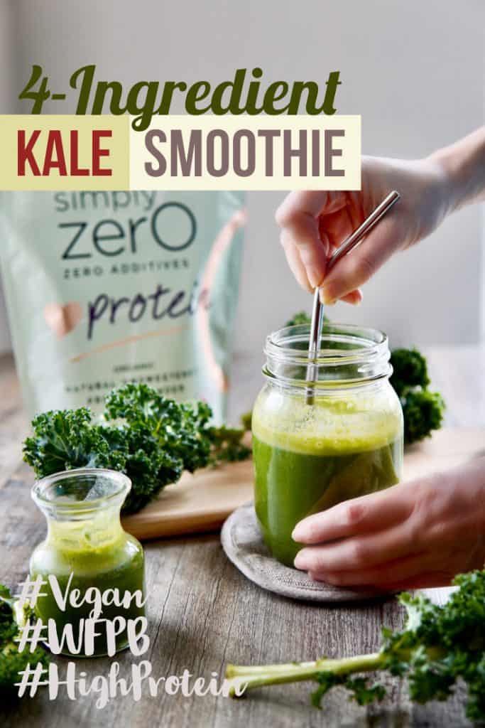 4-Ingredient Kale Green Smoothie Poster