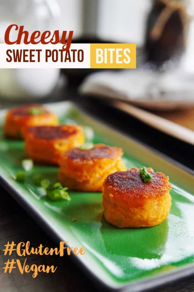 Cheesy Sweet Potato Bites Poster