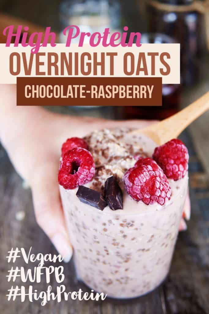 Chocolate Raspberry Overnight Oats Poster