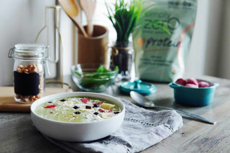 High Protein Green Smoothie Bowl Recipe
