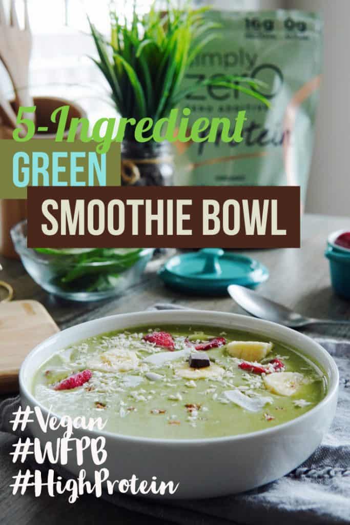 High Protein Green Smoothie Bowl Poster