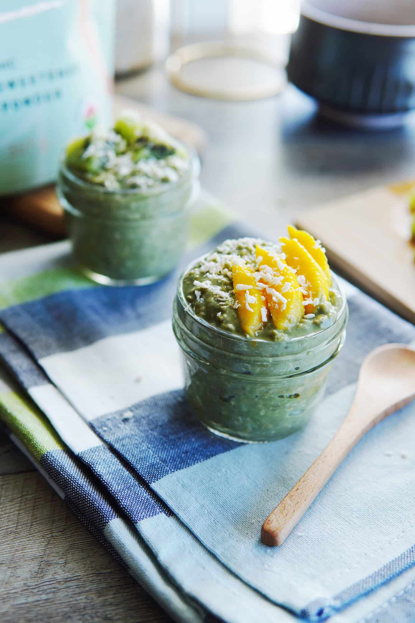 Matcha High Protein Overnight Oats